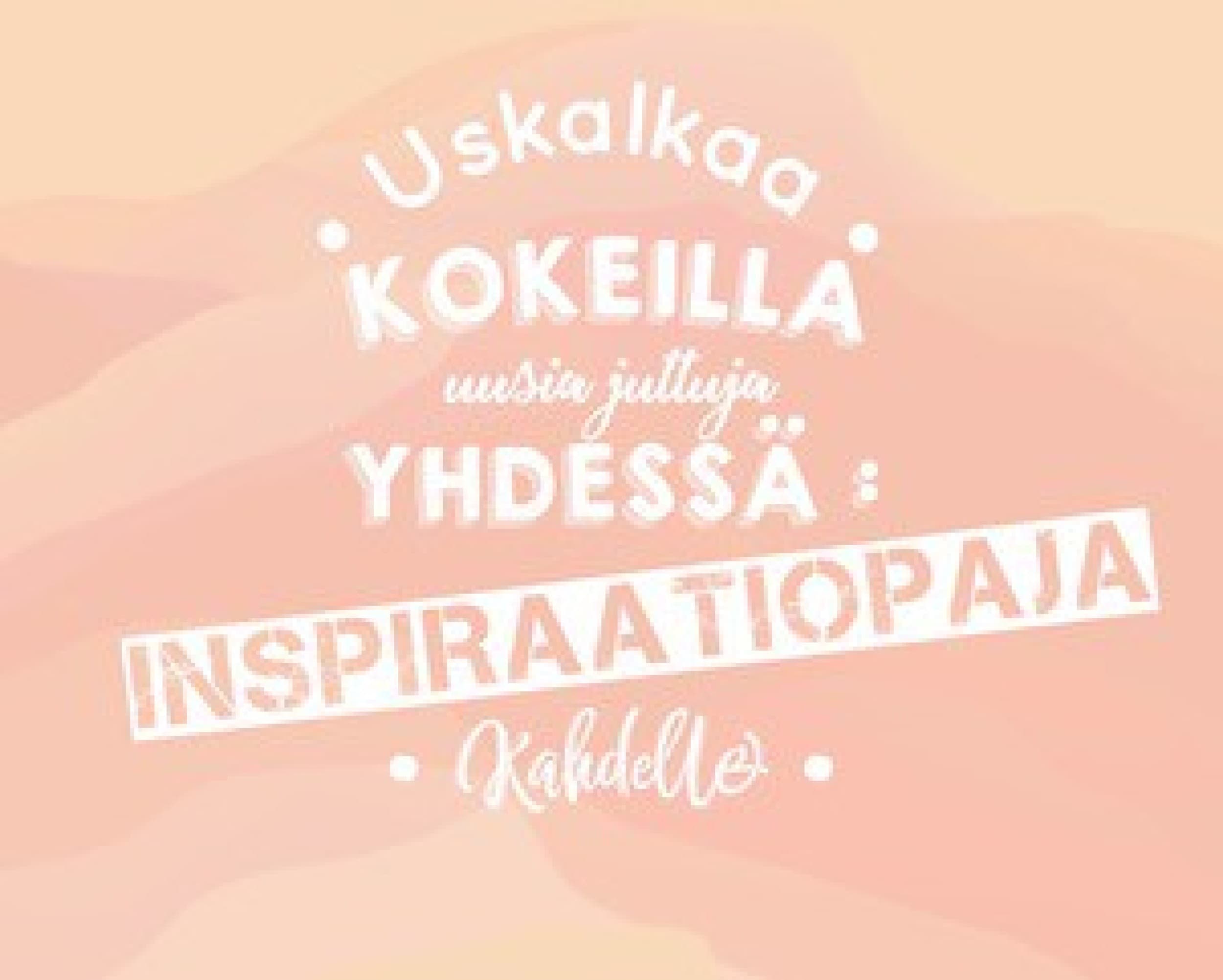 Inspiraatiopaja kahdelle | Online