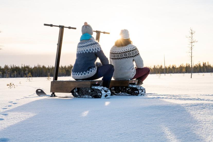 Talviretki sähkölumiskoottereilla kahdelle | Puumala