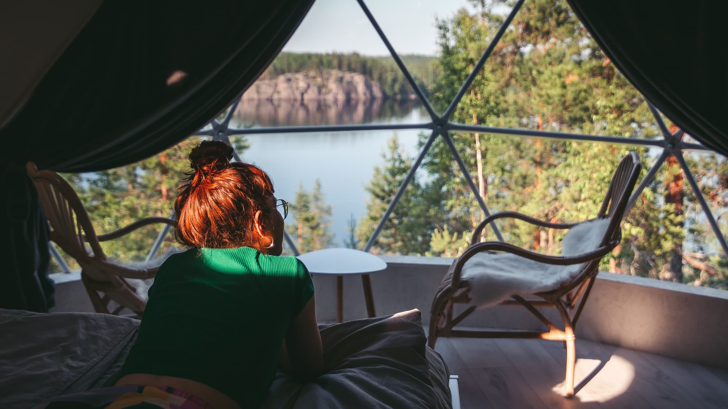 Elämysloma kahdelle Laukanharjun maisemadomessa | Savonlinna | Elamyslahjat