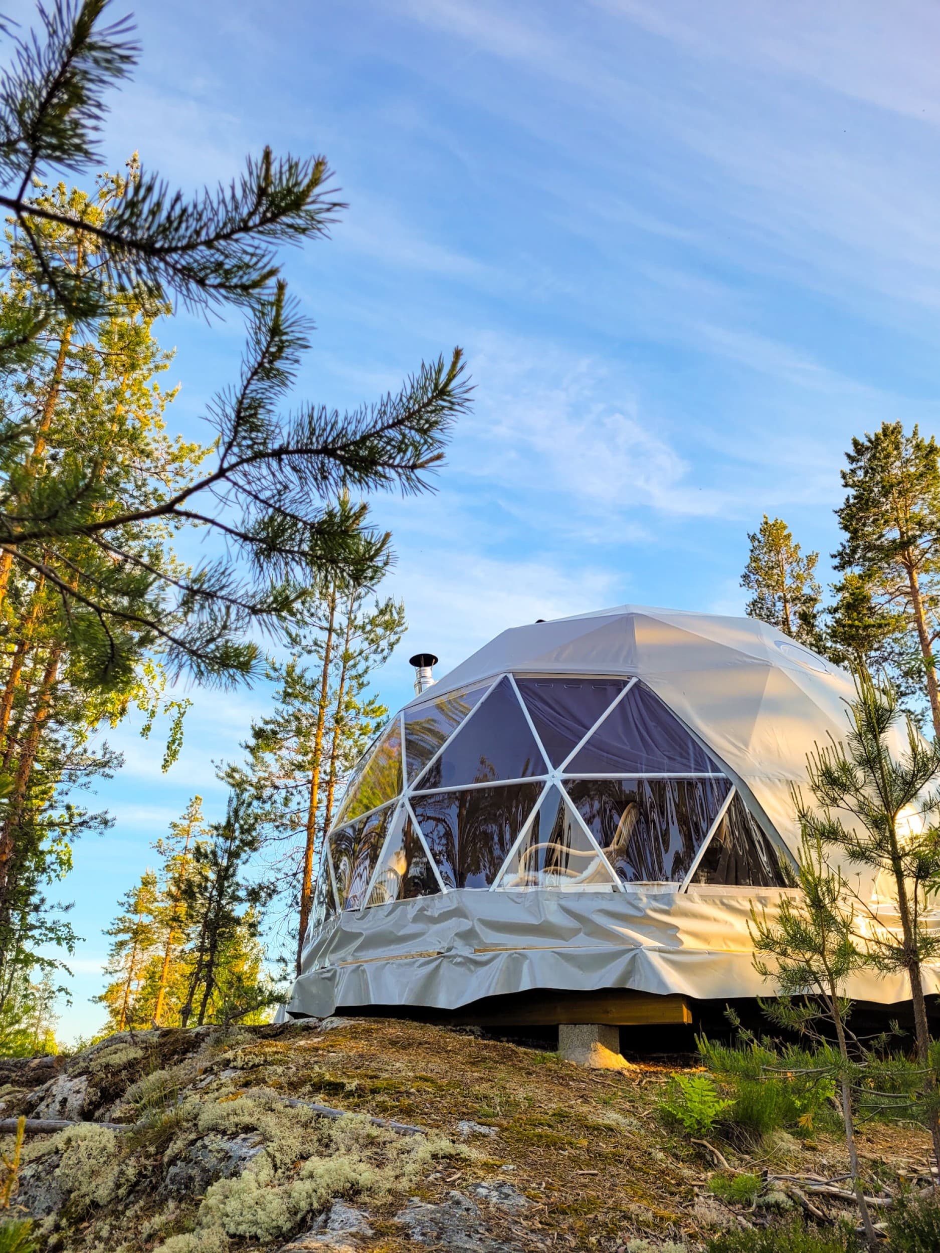 Elämysloma kahdelle Laukanharjun maisemadomessa | Savonlinna | Elamyslahjat