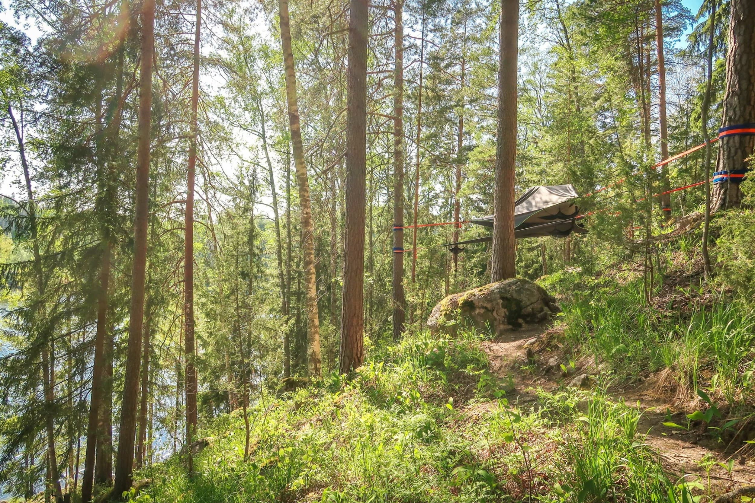 Skytent-yö Nuuksiossa kahdelle | Espoo | Elamyslahjat