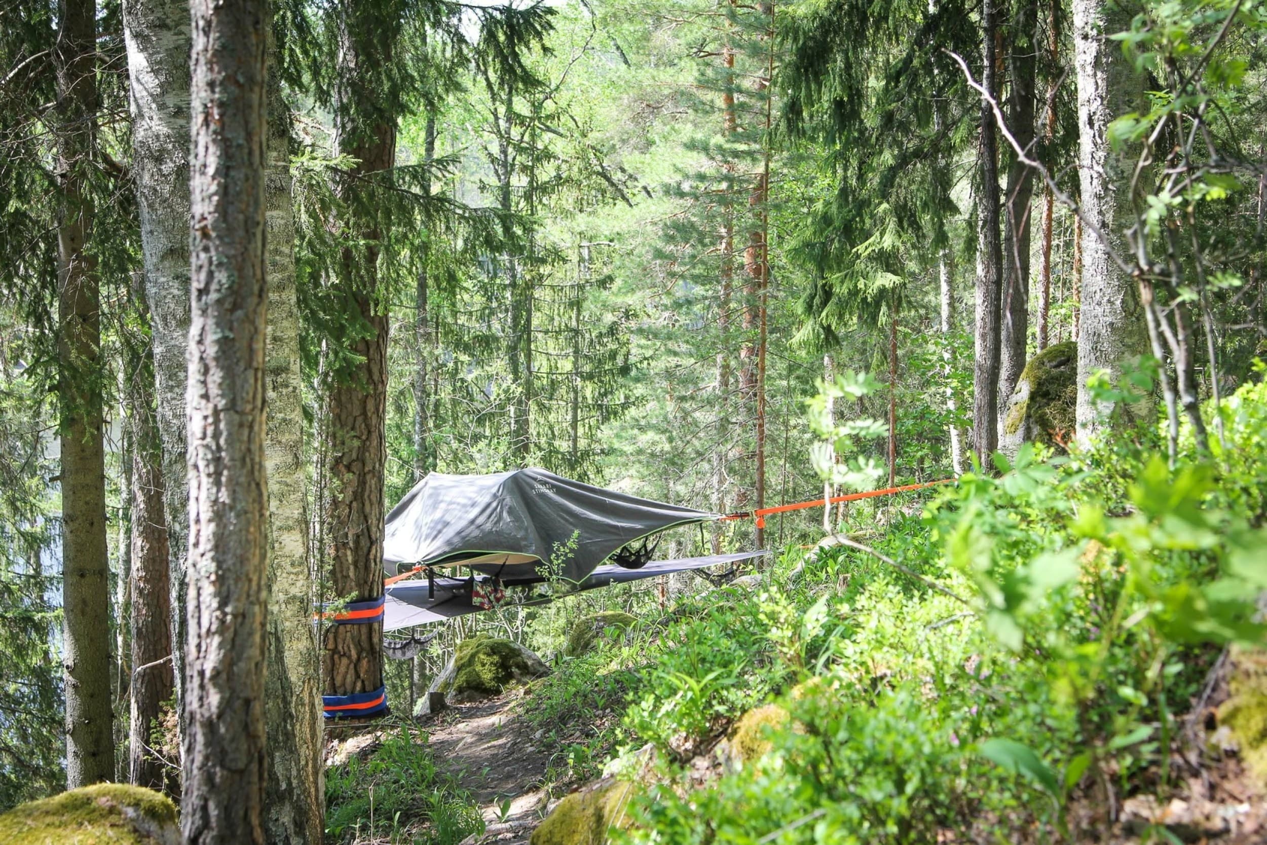 Skytent-yö Nuuksiossa kolmelle | Espoo | Elamyslahjat