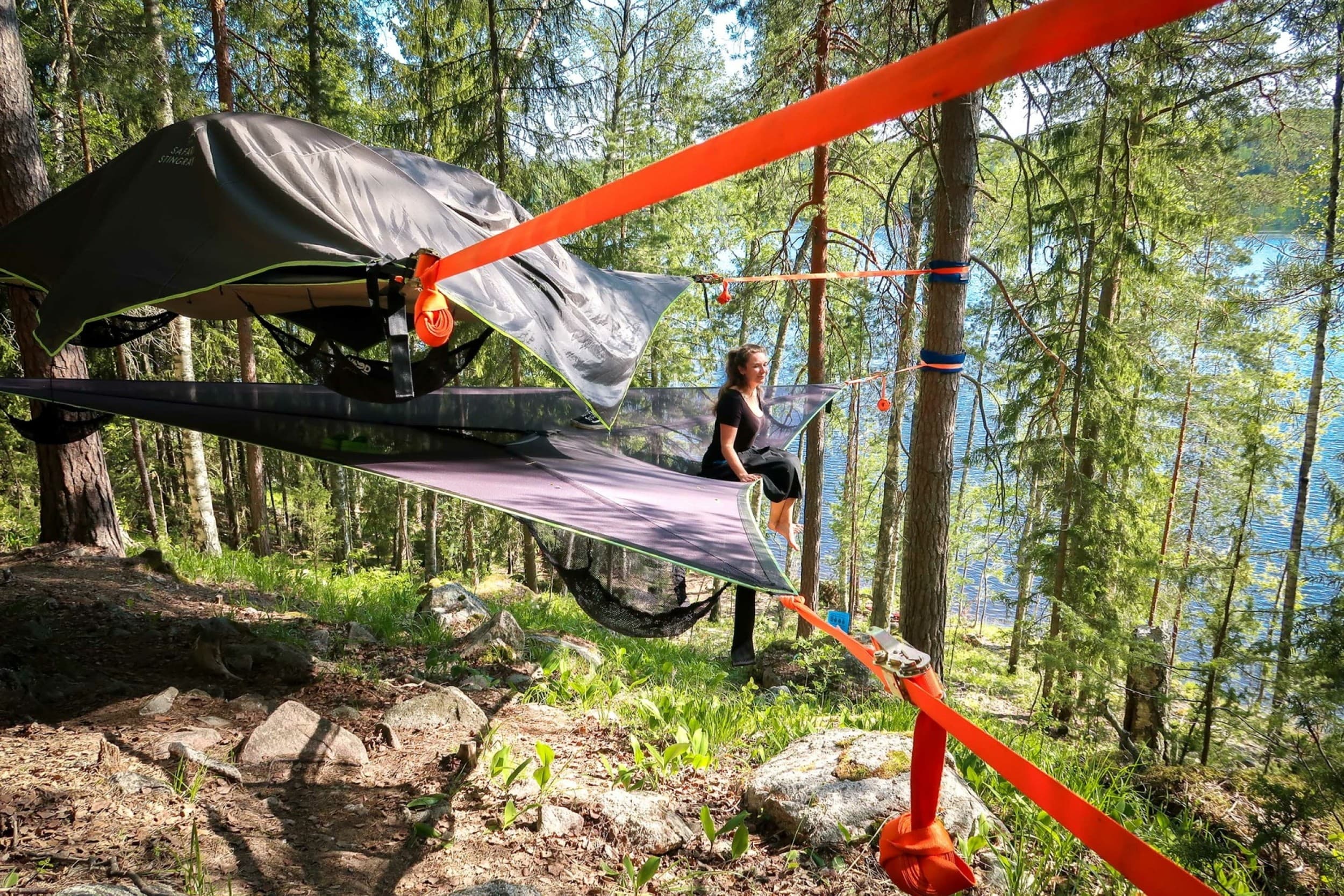 Skytent-yö Nuuksiossa kolmelle | Espoo | Elamyslahjat