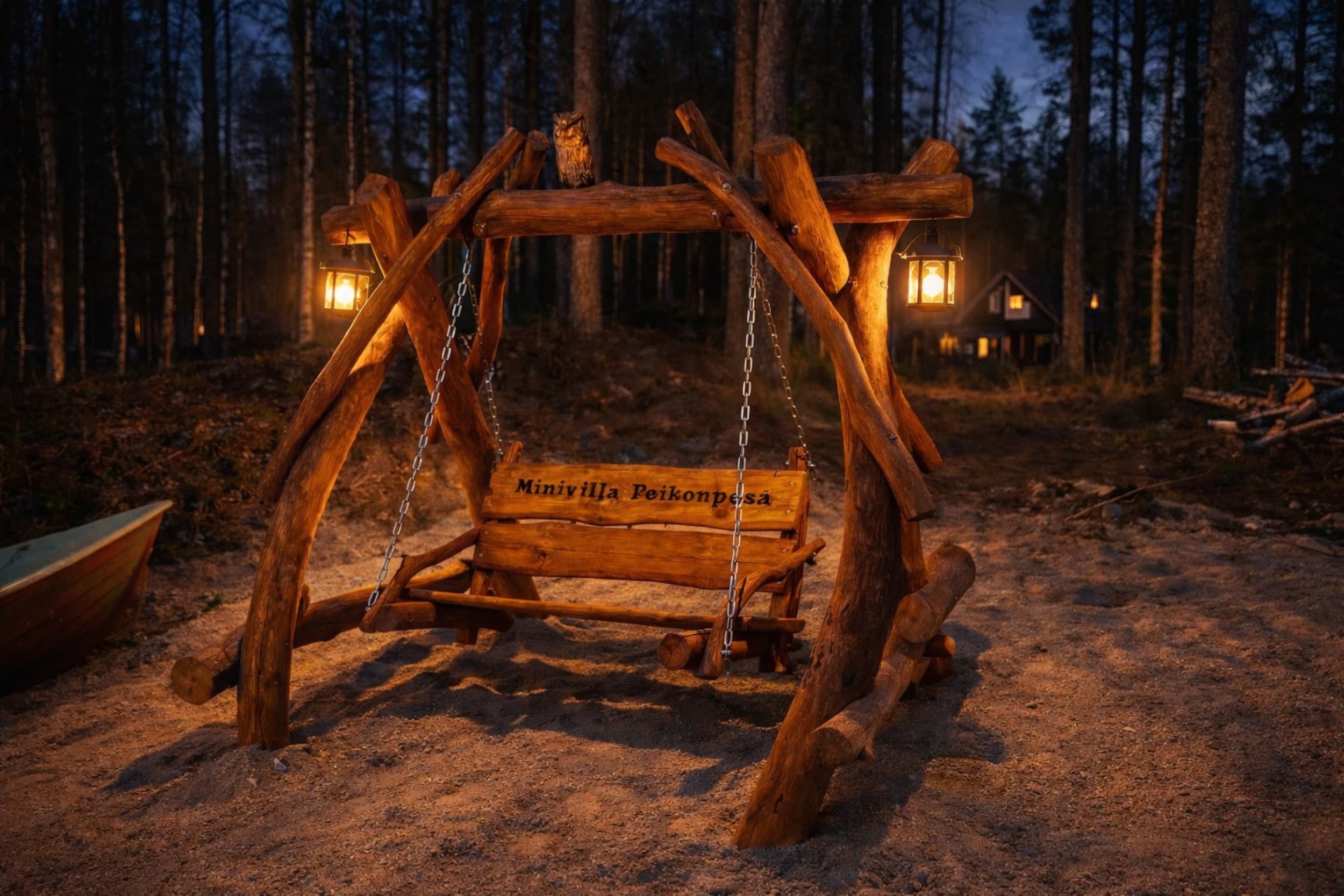 Minivilla Peikonpesä viikonloppumajoitus talvella (1-6hlö) | Hämeenlinna