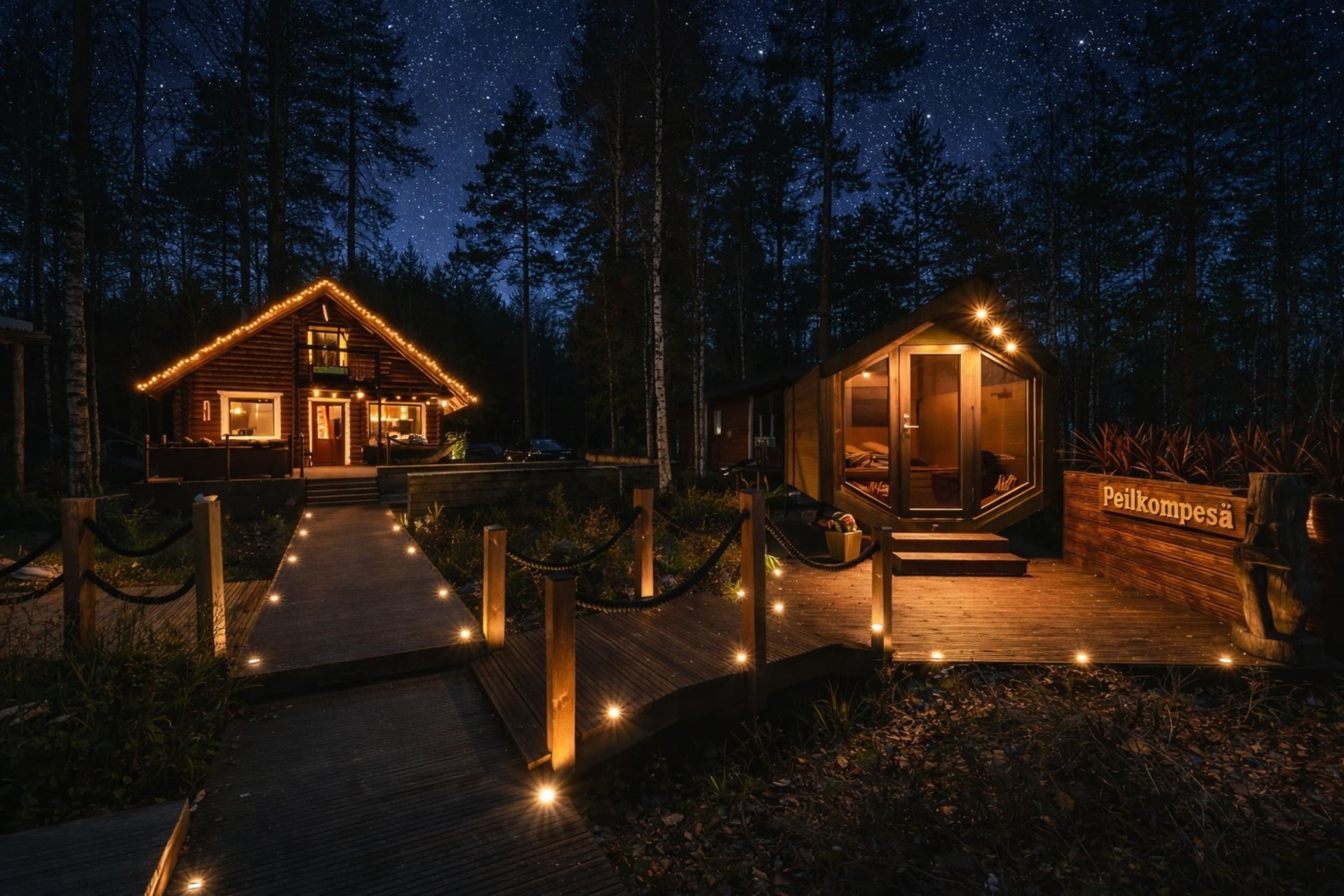 Minivilla Peikonpesä viikonloppumajoitus talvella (1-6hlö) | Hämeenlinna