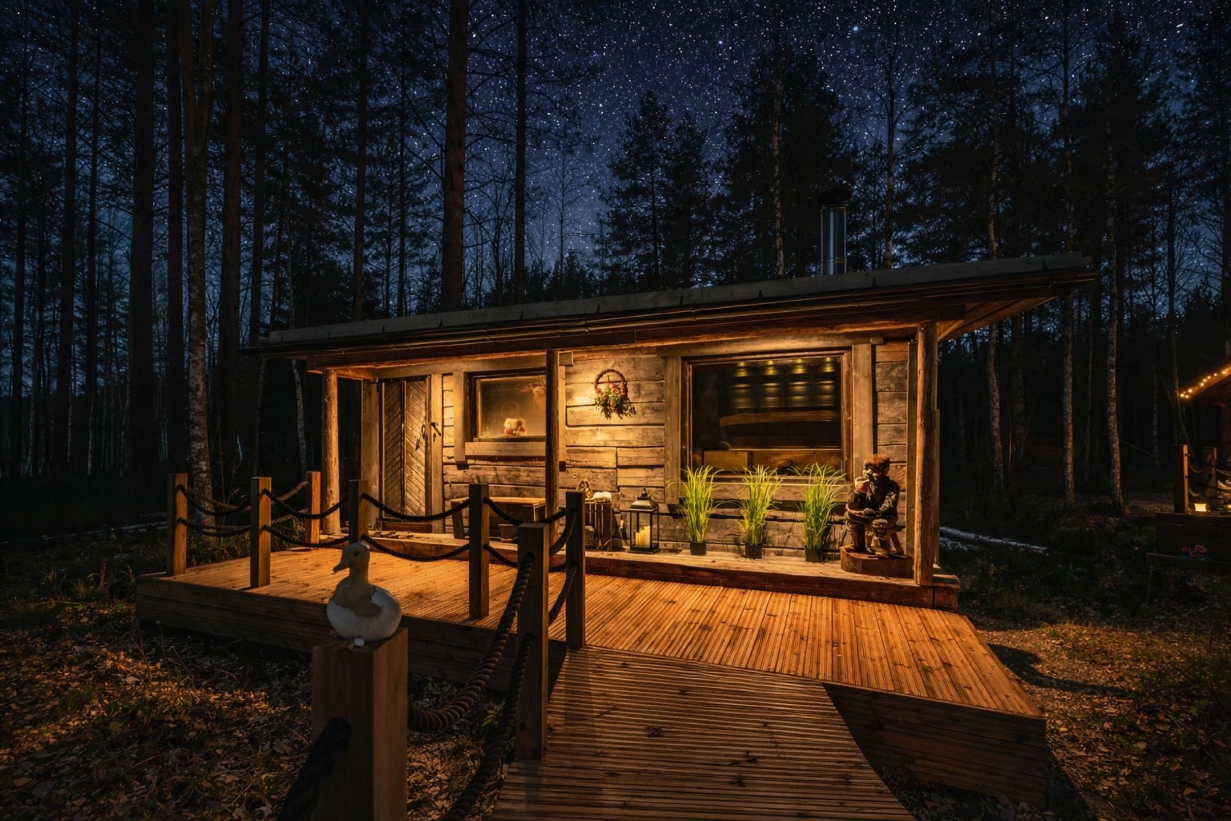 Minivilla Peikonpesä viikonloppumajoitus kesällä (1-6hlö) | Hämeenlinna