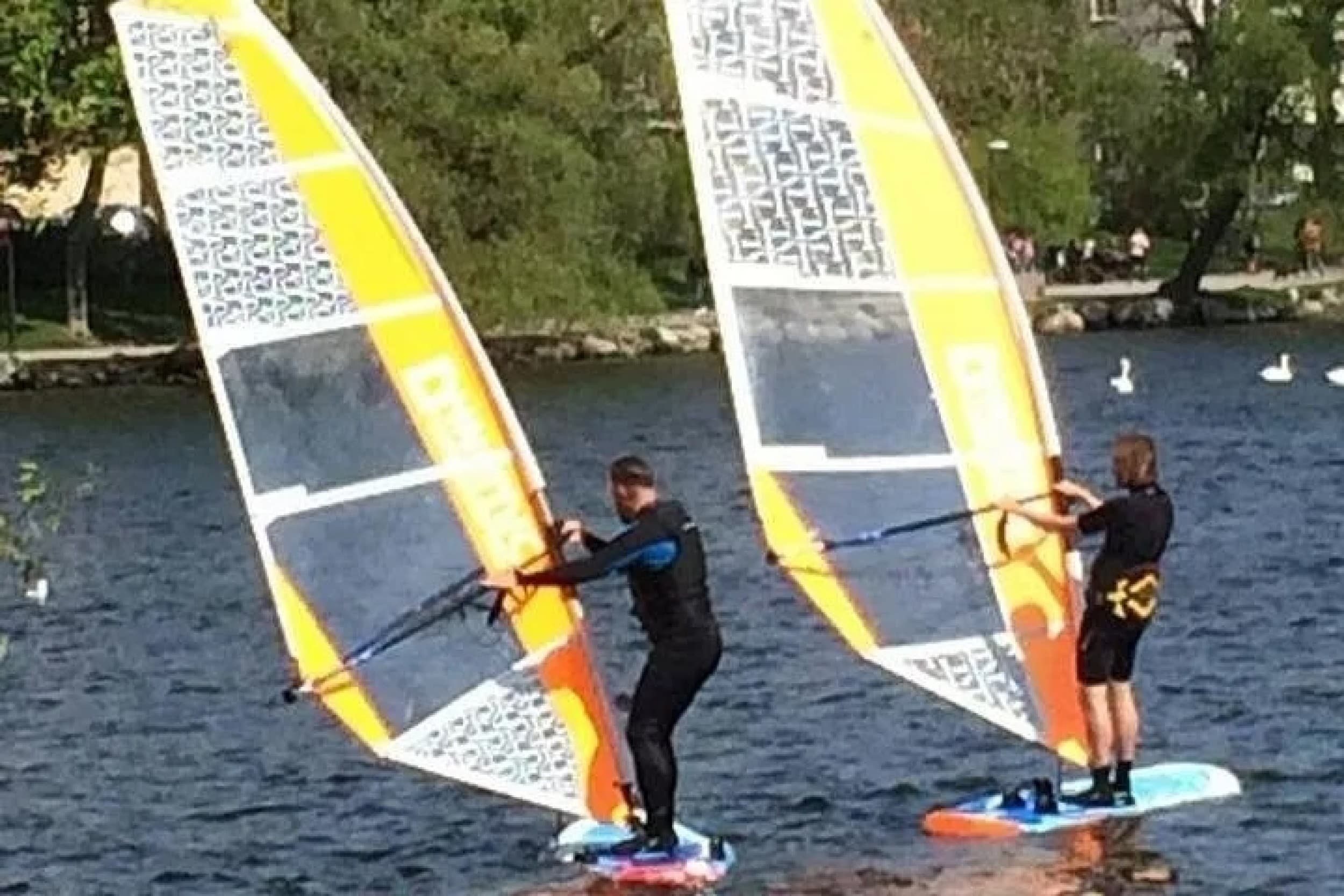 Purjelautailukurssi perheelle (vanhemmat ja lapset) | Dynamic Windsurfing - Tukholma