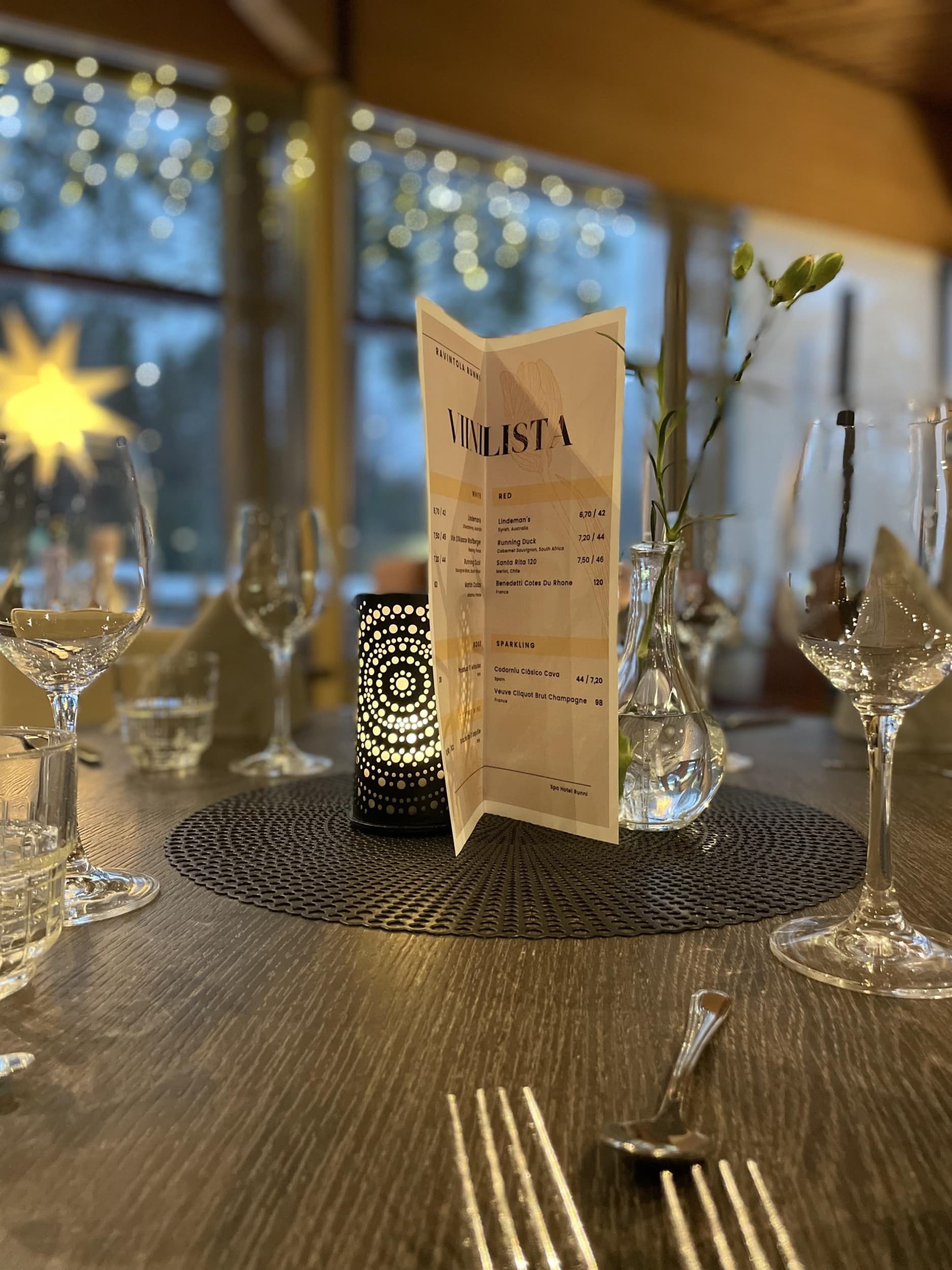 3 -ruokalajin Runni Menu juomineen | Iisalmi