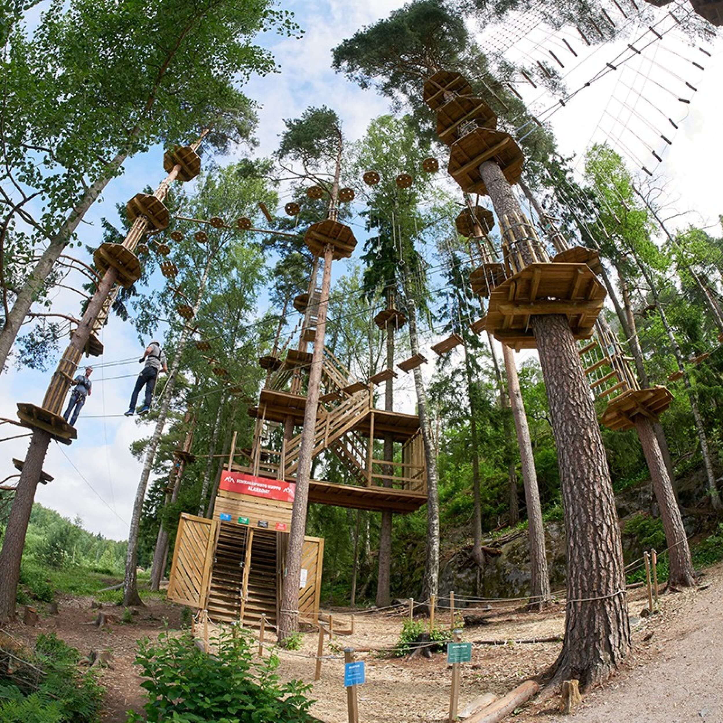 Seikkailua köysiradoilla kahdelle 120+ | Espoo | Elamyslahjat