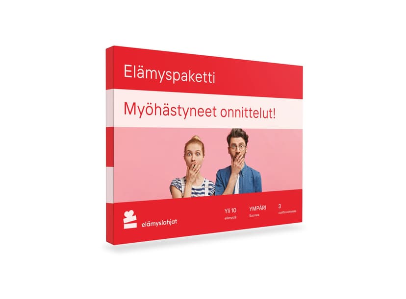Myöhästyneet onnittelut! -elämyspaketti | Useampi paikkakunta