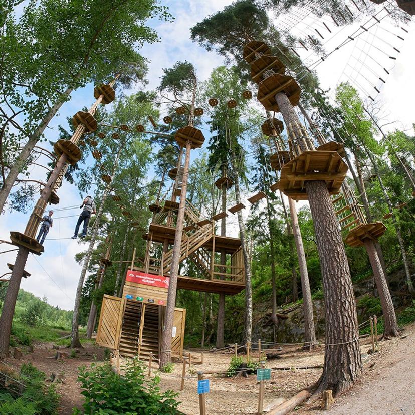 Seikkailua köysiradoilla aikuiselle ja lapselle (100-120 cm) | Espoo