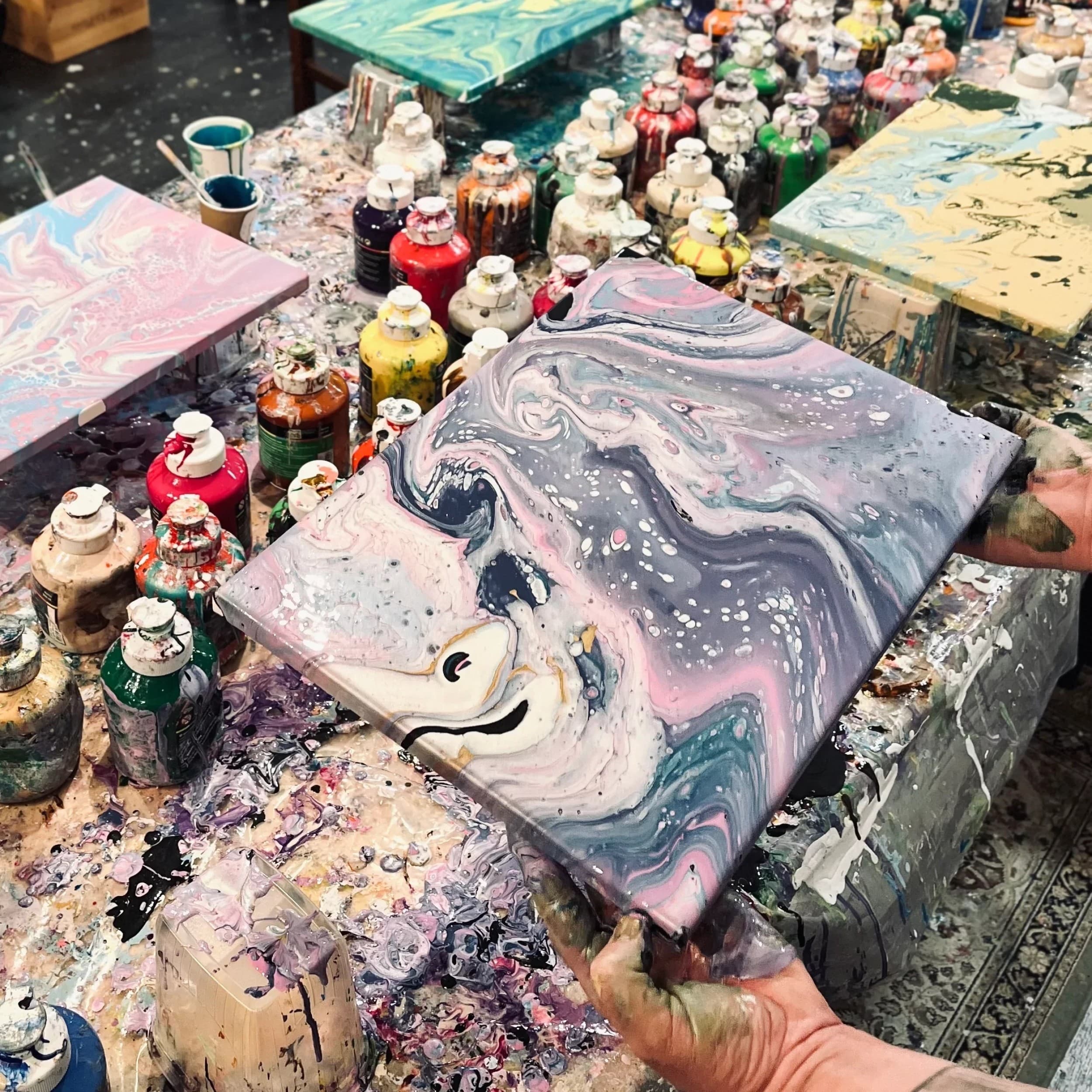 Akryylikaato -workshop | Helsinki | Elamyslahjat