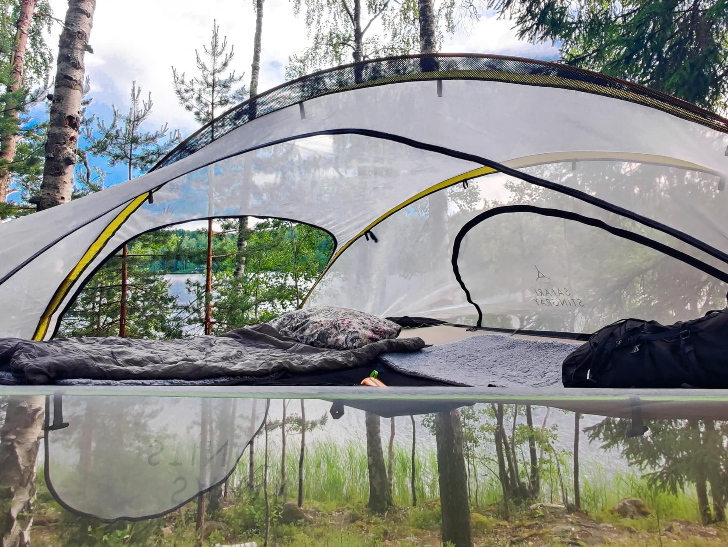 Skytent-yö Nuuksiossa kolmelle | Espoo | Elamyslahjat